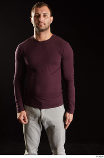 Anatoly  1 arm dressed flexing front view sweatshirt 0001.jpg
